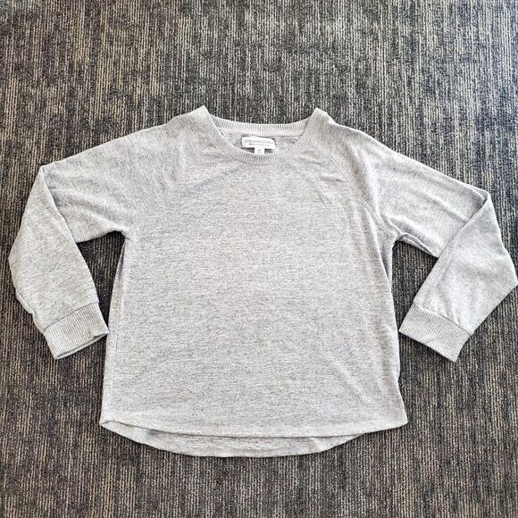 Live Love Lounge Karen Neuburger Crewneck Sweater Womens Extra Large Soft Grey - Picture 1 of 9
